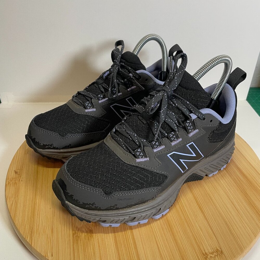 New Balance Women 6.5 D 510 Black Purple Sneakers Lace Up Cushioned Insole Gorp